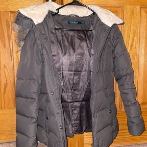 Ralph Lauren Olive Green Used Coat